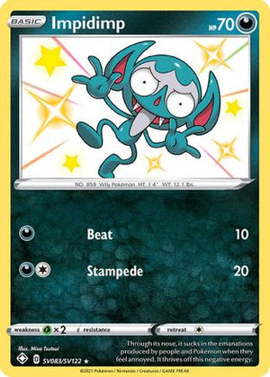 Impidimp SV083/122 - Shining Fates Shiny Vault Holofoil - Poke-Collect