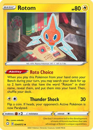 Rotom 34/72 - Shining Fates Reverse Holofoil - Poke-Collect
