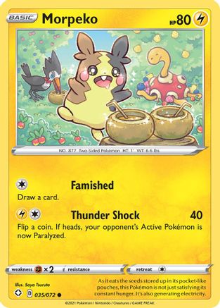 Morpeko (035) 35/72 - Shining Fates Reverse Holofoil - Poke-Collect