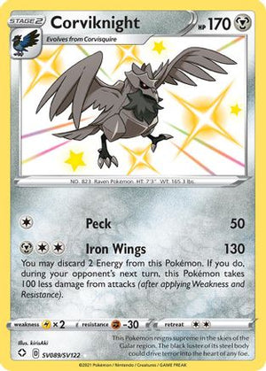 Corviknight SV089/122 - Shiny Vault Holofoil