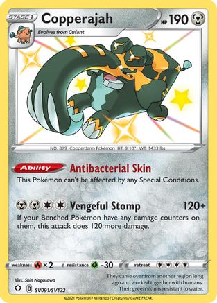 Copperajah SV091/122 - Shining Fates Shiny Vault Holofoil - Poke-Collect