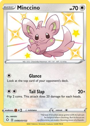 Minccino SV093/122 - Shiny Vault Holofoil - Poke-Collect