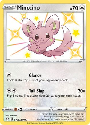 Minccino SV093/122 - Shiny Vault Holofoil - Poke-Collect