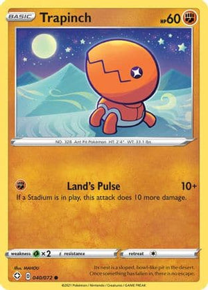 Trapinch 40/72 - Shining Fates Reverse Holofoil - Poke-Collect