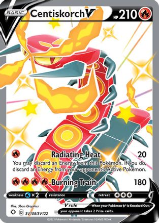 Centiskorch V SV108/122 - Shining Fates Shiny Vault Holofoil - Poke-Collect
