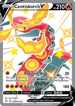 Centiskorch V SV108/122 - Shining Fates Shiny Vault Holofoil - Poke-Collect
