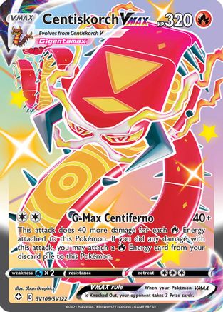 Centiskorch VMAX SV109/122 - Shining Fates Shiny Vault Holofoil - Poke-Collect