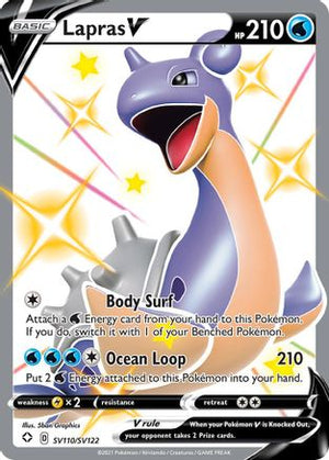 Lapras V SV110/122 - Shiny Vault Holofoil - Poke-Collect