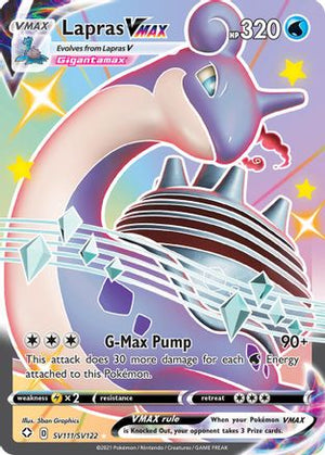 Lapras VMAX SV111/122 - Shiny Vault Holofoil - Poke-Collect