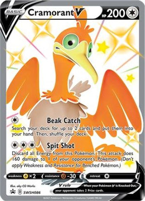 Cramorant V SWSH086/307 - SWSH Black Star Promos Holofoil - Poke-Collect