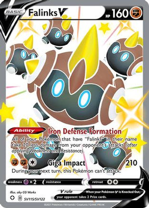 Falinks V SV115/122 - Shining Fates Shiny Vault Holofoil - Poke-Collect
