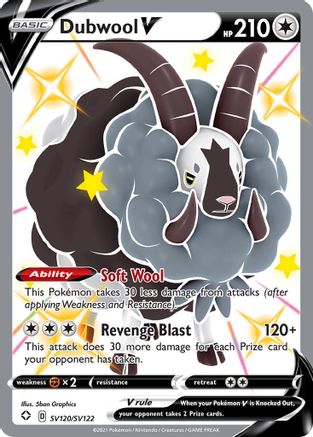 Dubwool V SV120/122 - Shiny Vault Holofoil - Poke-Collect