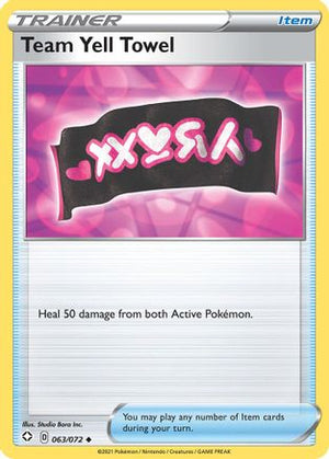 Team Yell Towel 63/72 - Shining Fates Reverse Holofoil - Poke-Collect