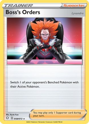 Boss's Orders 58/72 - Shining Fates - Poke-Collect