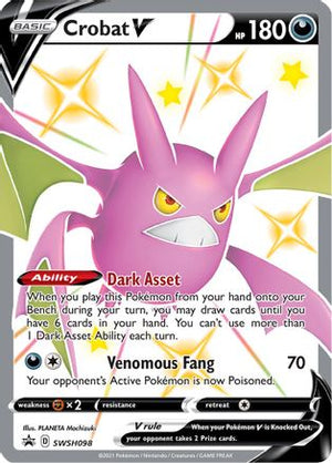 Crobat V SWSH098/307 - SWSH Black Star Promos Holofoil