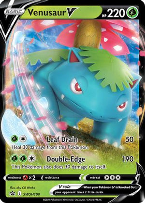 Venusaur V SWSH100/307 - SWSH Black Star Promos Holofoil - Poke-Collect