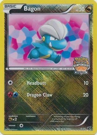 Bagon - 6/20 (Regional Championships) 6 - League & Championship Cards Holofoil - Poke-Collect