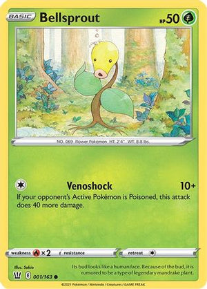 Bellsprout 1/163 - Battle Styles - Poke-Collect