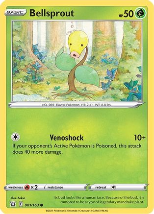 Bellsprout 1/163 - SWSH05 Battle Styles Reverse Holofoil - Poke-Collect