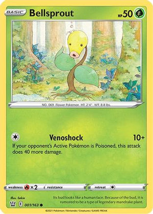 Bellsprout 1/163 - Battle Styles Reverse Holofoil