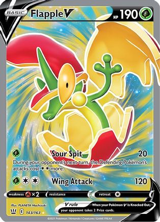 Flapple V (Full Art) 143/163 - SWSH05 Battle Styles Holofoil - Poke-Collect