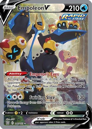 Empoleon V (Alternate Full Art) 146/163 - SWSH05 Battle Styles Holofoil - Poke-Collect