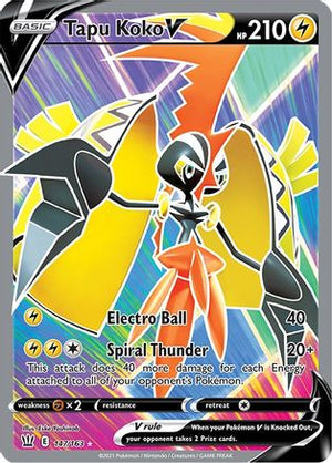 Tapu Koko V 147/163 - Battle Styles Holofoil - Poke-Collect