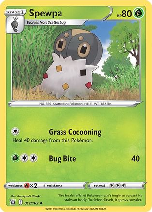 Spewpa 12/163 - Battle Styles - Poke-Collect