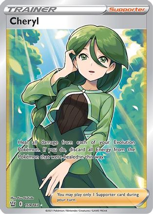 Cheryl (Full Art) 159/163 - SWSH05 Battle Styles Holofoil - Poke-Collect