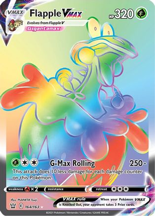 Flapple VMAX 164/163 - Battle Styles Holofoil - Poke-Collect