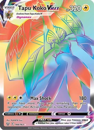 Tapu Koko VMAX 166/163 - Battle Styles Holofoil - Poke-Collect