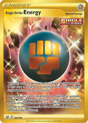 Single Strike Energy 183/163 - Battle Styles Holofoil - Poke-Collect