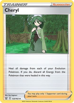 Cheryl 123/163 - SWSH05 Battle Styles Reverse Holofoil - Poke-Collect