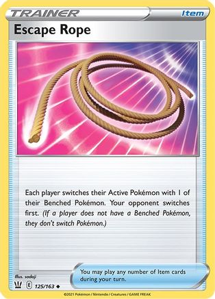 Escape Rope 125/163 - SWSH05 Battle Styles Reverse Holofoil - Poke-Collect