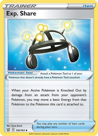 Exp. Share 126/163 - SWSH05 Battle Styles Reverse Holofoil - Poke-Collect