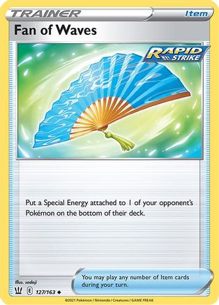 Fan of Waves 127/163 - Battle Styles Reverse Holofoil - Poke-Collect