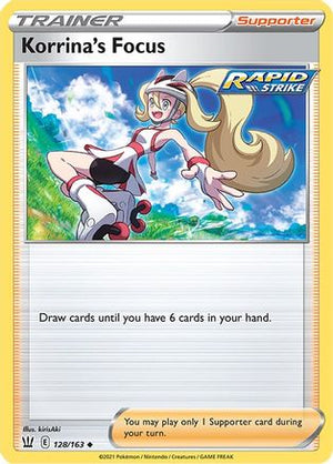 Korrina's Focus 128/163 - Battle Styles Reverse Holofoil - Poke-Collect