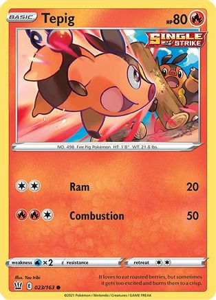 Tepig 23/163 - Battle Styles - Poke-Collect