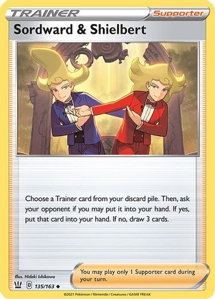 Sordward & Shielbert 135/163 - Battle Styles - Poke-Collect