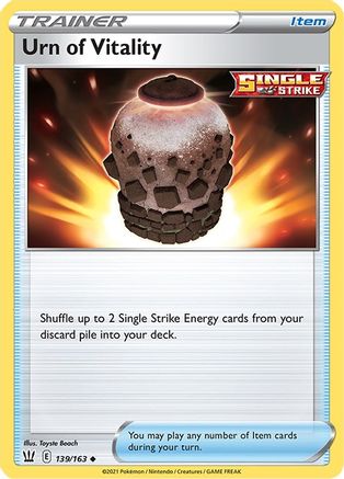 Urn of Vitality 139/163 - Battle Styles Reverse Holofoil - Poke-Collect