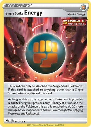 Single Strike Energy 141/163 - Battle Styles - Poke-Collect