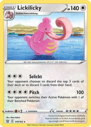 Lickilicky 114/163 - Battle Styles Reverse Holofoil - Poke-Collect