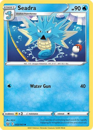 Seadra 32/163 - Battle Styles Reverse Holofoil - Poke-Collect