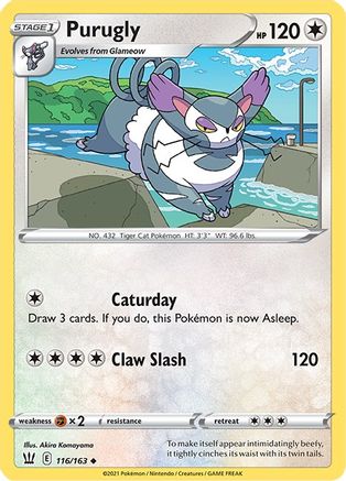 Purugly 116/163 - SWSH05 Battle Styles - Poke-Collect