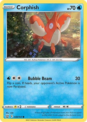 Corphish 38/163 - Battle Styles Reverse Holofoil