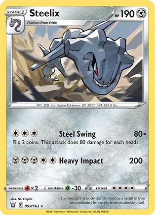 Steelix 99/163 - Battle Styles Holofoil - Poke-Collect