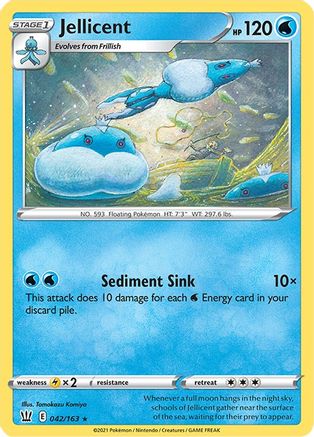 Jellicent 42/163 - SWSH05 Battle Styles Reverse Holofoil - Poke-Collect