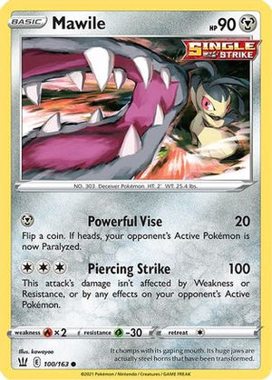 Mawile 100/163 - Battle Styles - Poke-Collect