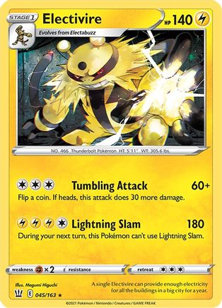 Electivire 45/163 - SWSH05 Battle Styles Reverse Holofoil - Poke-Collect
