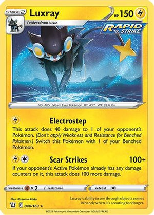 Luxray 48/163 - Battle Styles Reverse Holofoil - Poke-Collect